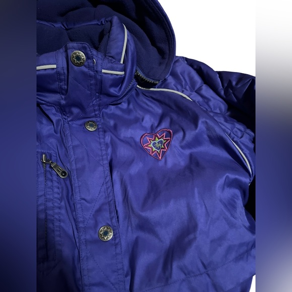 Vintage 80s 90s Couloir Women's sz 8 One Piece SKI SUIT Snow Bib Onsie Snowsuit - Picture 3 of 5